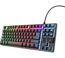 Trust Gaming Teclado GXT 833 Thado Metallico Compact Illuminacion LED Multicolour Anti-Ghosting 12 TECL.Multimedia USB 23698