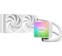 Nexaura 240 White AIO CPU ūdens dzesēšana, PWM sūknis, ARGB sūkņa pārsegs, TDP 280W, FDB ventilators, Intel LGA 1851/1700/1200/115X AMD AM5/AM4