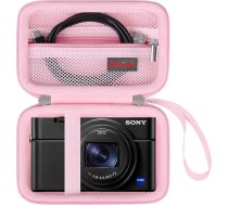Elonbo Pink Camera Case Bag for Sony ZV-1 ZV-1F ZV-1 II RX100 VII RX100 VII RX100 VI RX100 V RX100 IV RX100 III Compact Digital Camera Sony Vlogging Camera Travel Bag