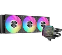 SAMA L50 AIO CPU ūdens dzesētājs - 360 mm radiators | Dot Matrix ARGB Mirror Pump | 3 × 120 mm PWM ventilatori | Saderīgs ar Intel LGA 1366/115X/2011/1200/1700/1851 un AMD AM5/AM4 - melns