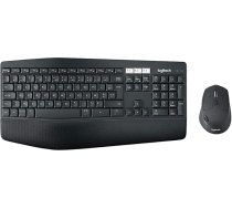 Logitech MK850 Wireless Keyboard Performance peles komplekts, Bluetooth un 2,4 GHz savienojums, izmantojot USB uztvērēju, daudzierīces, akumulatora darbības laiks no 24 līdz 36 mēnešiem, plaukstas balsts, franču AZERTY izkārtojums