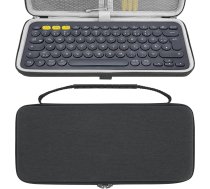 Geekria K380 bezvadu tastatЕ«ras futrДЃlis, ciets ceДјojuma futrДЃlis mazajai kompaktai bezvadu tastatЕ«rai bez taustiЕ†iem, kas saderД«gs ar Logitech K380, Magic Keyboard, Omoton Ultra-Slim (melns)