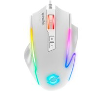 Speedlink DECUS NX RGB spēļu pele ar kabeli, līdz 12800 dpi, programmējama, nepārtrauktas darbības poga, USB vadu pārklājums, 1000 Hz frekvences frekvence, balta krāsa