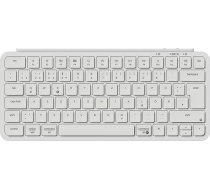 Keychron B1 Pro Ultra-Thin bezvadu tastatūra, 75% DE-ISO izkārtojums, 3 režīmi, 2,4GHz/Bluetooth/Wired ZMK pielāgošana, šķēres kājiņas taustiņu dizains, taustiņu amortizācija, saderīga ar Windows/Mac, balta