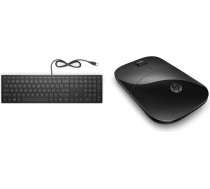 HP Pavilion vadu tastatūra 300 GR + HP Z3700 bezvadu pele - Black Onyx