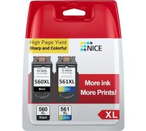 Neiber 560 561 kasetnes saderīgas ar Canon printeru kasetnēm 560 561, PG 560 XL Black un CL 561 XL priekš Canon TS5350i printeru kasetnes priekš Pixma TS5350 TS5350i TS5351 TS5352 TS5353 TS7450 TS7451