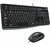 Logitech MK120 Vadu tastatūras peles komplekts, optiskā pele, USB ports, PC / klēpjdators, portugāļu QWERTY izkārtojums - melns