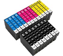 20 multipaku komplekts ar 20 saderīgām daudzpaku printeru kasetnēm, ar kurām aizstāt Epson 29 XL (T0299X), kas piemērotas Expression Home XP-455 XP-452 XP-442 XP-435 XP-255 XP-257 XP-332 XP-335 XP-342 XP-342