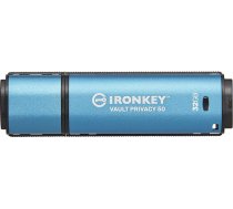 Kingston IronKey Vault Privacy 50 FIPS 197 sertificēta un XTS-AES 256-bitu šifrēta USB zibatmiņas karte lielākai datu aizsardzībai - IKVP50/32GB