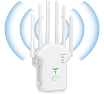 VHV āra WiFi retranslators Jaudīgs WiFi retranslators 1200Mbps WiFi retranslators 6 antenas WiFi pastiprinātājs Bezvadu WiFi paplašinātājs Atbalsta līdz 45 ierīcēm Aprīkots ar