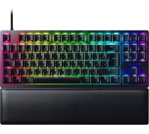 Razer Huntsman V2 Tenkeyless (violets slēdzis) - optiskā spēļu tastatūra bez ciparu tastatūras (optiskie slēdži ar skaņu, noņemams USB-C kabelis, atbalsts plaukstas locītavai) AZERTY tastatūra | Black