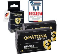 PATONA Protect NP-BX1 akumulators 1090 mAh Rezerves akumulators saderīgs ar Sony CyberShot DSC-RX1 R RX1 RX1 RX100 II III IV IV V VI VI VII M HX50 HX60 HX80 HX90 HX99 HX400V WX300 WX500 DSC-RX100 DSC-HX50 NPBX1