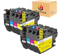 Nextpage LC3213XL saderīgs ar Brother LC3213 LC-3213 LC-3213 LC3211 printeru kasetnes priekš DCP-J572DW DCP-J772DW DCP-J774DW DCP-J774DW MFC-J497DW MFC-J491DW MFC-J890DW MFC-J895DW (2 melni, 2 zili, 2 dzelteni, 2 purpursarkani, 2 dzelteni)
