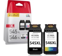 545XL 546XL drukas kasetnes, kas saderīgas ar Canon PIXMA PG-545XL CL-546XL (melnas un krāsainas) - augstākās kvalitātes, ļoti saderīgas ar TS3350, TR4550, TS3150, MG2550, MG2950, TS3151, TR4500, MX495