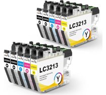 LC3213 Printera kasetnes saderīgas ar Brother LC3213 LC-3213 LC3211 Printera kasetnes priekš Brother DCP-J572DW DCP-J772DW DCP-J774DW, Brother MFC-J497DW MFC-J491DW MFC-J890DW MFC-J895DW (10 gab.)