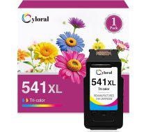 541XL kasetnes Canon MG2150 MG3150 MG3550 MG3650 MG4200 MX475 MX525 MX535 TS5100 TS5150 TS5151 priekš Canon 541 XL (1 krāsa)