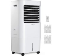 Pro Breeze™ mobilais gaisa dzesētājs ar 4 darbības režīmiem, 3 ātruma līmeņiem, LED displeju + tālvadības pulti, gaisa kondicionieri ar ūdens dzesēšanu, ventilatoru, mitrinātāju un nakts režīmu.
