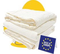 SLEEP COMFY 100 % austrālijas neapstrādātas vilnas sega 135 x 200 cm, alerģijai piemērota un temperatūru regulējoša vilnas sega, Oeko-Tex sertificēta