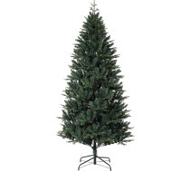 Augstākās kvalitātes mākslīgā Ziemassvētku eglīte, 150 cm, ziemeļu egle, reālistisks egles izskats un blīvs dizains, ar praktisku lietussarga sistēmu, viegli samontējama, izturīga un bez skujām.