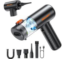 SEALIGHT rokas putekļsūcējs ar akumulatoru, bezvadu, 28000 pa automašīnas putekļsūcējs ar bezsuku motoru, 4-in-1 mini putekļsūcējs ar automašīnas piederumiem, bezvadu automašīnai, mājdzīvniekiem, mājām