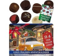 Hallingers Genuss Manufaktur šokolādes Adventes kalendārs ar un bez alkohola – 24 roku darbiņas, izgatavotas no augstākās kvalitātes kakao – saldumu dāvana ģimenei un pieaugušajiem – Ziemassvētku kalendārs 2025