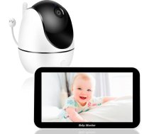 Bērnu monitors ar kameru 5 collu bērnu monitors 720p bērnu tālrunis Digitālais tālummaiņas divvirzienu audio Ievietojama SD karte VOX režīms Nakts redzamība Temperatūras uzraudzība Šūpuļdziesma Modinātājs