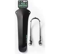 Ass Savers Win Wing 2 Gravel - melns aizmugurējais dubļusargs grants velosipēdiem ar melniem vadības pleciem, riepu platums līdz 60 mm, ultravieglais, viegli uzstādāms un noņemams ar skavu.