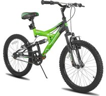JOYSTAR Contender 20 collu bērnu kalnu velosipēds zēniem un meitenēm vecumā no 7 līdz 13 gadiem Bērnu velosipēds ar pilnībā amortizētu tērauda rāmi un 1 pārnesumu ar statni
