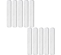 TOPBATHY 10 gab. Svara plāksnes no tērauda 12X25X07 cm 160 g fitnesa svara vestēm, spēka treniņiem, nerūsējošas, pulētas, universāli lietojamas