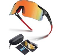 Velosipēdu brilles Vīriešu ātrās brilles ar polarizētiem maināmiem stikliem, vieglas bez rāmja, nešķīstamas sporta brilles Sievietēm, UV400 sporta saulesbrilles, ceļu velosipēdu brilles, nakts