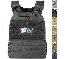 Force Fitness svara veste 7 kg, melna