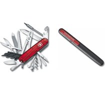 Victorinox Cyber Tool L kabatas nazis (39 funkcijas, metāla vīle, atslēga, pildspalva, knaibles) Sarkans un asināmais dubultā nazis asināmais, melns/sarkans, viens izmērs