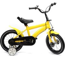 14 collu bērnu velosipēds no 3 gadu vecuma ar stabilizatoriem Bērnu velosipēds Bērnu velosipēdi Oglekļa tērauds PU āda Gumija ērtākai braukšanai