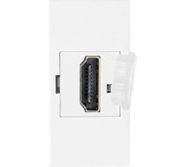 NOEN HDMI, 22,5x45 mm HDMI modulārā ligzda ar aizsargvāciņu, balta