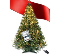 Menz Mākslīgā Ziemassvētku eglīte 180 cm LED 2-in-1 komplekts, mākslīgā Ziemassvētku eglīte ar pasaku gaismiņām, blīvi PVC zari, izturīgs eglīšu statīvs, viegli samontējama un uzglabājama