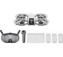 DJI Neo Motion Fly More Combo - Mini drons ar kameru 4K UHD pieaugušajiem, 135 g, Follow-Me, rokas palaišana, skeletona izsekošana, QuickShots, integrēta propellera aizsardzība, C0, ar RC Motion 3 un 3 baterijām