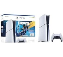 Sony PS5 (PlayStation 5) slaidā konsole, 1TB SSD, disku izdevums - komplekts Fortnite Flowering Chaos