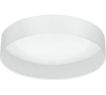 Eglo Pasteri griestu gaismeklis, 3 spuldzes, materiāls: tērauds, audums, stikls, krāsa: matēts niķelis, balta. Kontaktligzda: E27. Diametrs: 47,5 cm / 18,70 collas.