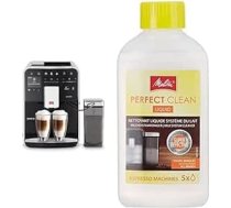 Melitta Caffeo Barista TS Smart F850-102, pilnībā automātisks kafijas automāts ar piena tvertni, Black & 202034 Perfect Clean piena sistēmas tīrītājs, viegli un rūpīgi noņem piena nogulsnes 250 ml