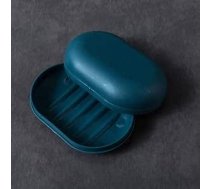Pārnēsājama ziepju trauka ceļojumu ziepju kastes ziepju konteiners ar vāku Trauku dušas ziepju kastes ceļojumu ziepju lieta ar vāku Plastmasas ziepju kastes konteinera turētājs Noplūdes izturīgs ziepju kastes konteiners