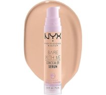NYX Professional Makeup, Bare With Me Koncepcijas serums Natural Finish, vidēji sedzošs serums, vaniļas, 9,6 ml
