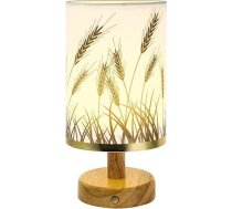 OSALADI 1 komplekts Nakts gaisma uz gultas Galda lampa guļamistabā Nakts lampa Galda nakts gaisma Guļamistabas lampa LED nakts gaismas spuldzes Galda gaisma Tekstila gaisma Koka apgaismojums