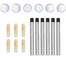 Pilipane 6PCS Saules zemes gaismas, augsta spilgtuma, ūdensizturīgas, āra saules dārza lampas terasei, pagalmam, celiņiem, ainavu dekorēšanai