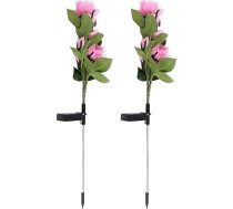 Solar Rosenlampen Simulation Blumen Bodeneinbauleuchten Garten Dekoration Rasenlichter Garten wasserdichte Lichter 6 Lichter