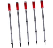 HEMOTON 5 saules brīdinājuma lampu iepakojums Laikapstākļu izturīgas LED zibspuldzes dārza būvlaukumiem un vieglai uzstādīšanai, izturīgas lietošanai ārpus telpām
