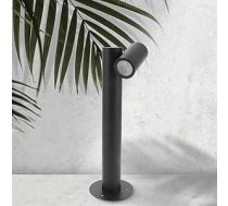 M Ledme - Pilsētas lampa GU10 ar IP44 ūdensizturīgu matēti melnu apdari, piemērota piebraucamajiem ceļiem, celiņiem un pagalmiem (spuldzes nav iekļautas komplektā)