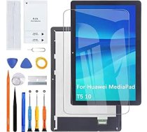 Ekrāna ekrāns priekš Huawei MediaPad T5 10 AGS2-W09 AGS2-W19 AGS2-L03 AGS2-L09 LCD ekrāna rezerves daļas remonta komplekts (melns)