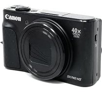 Canon SX740 HS PowerShot digitālā kamera melna - praktiska kompaktkamera ar 4K izšķirtspēju un hibrīda autofokusu - Canon Powershot kamera ar 40x optisko tālummaiņu - automātiska pārraide, izmantojot WLAN un Bluetooth