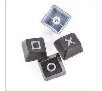 LZYDD taustiņu vāciņi, bulttaustiņi/virziena tastatūra, PSP kontroliera raksts, Cherry MX taustiņu vāciņš MX slēdzim, mehāniskā spēļu tastatūra ar fona apgaismojumu (4 gab., melns)