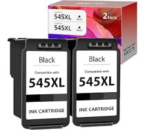 PG 545 XL melnas krāsas kasetnes Canon 545 XL 545XL PG545 krāsu kasetnes Canon TS3350 MX495 TS3450 TS3355 TR4550 TR4551 TS3351 MG2555S MG2450 MG2950 TS3355 IP2850, 2 melnas krāsas